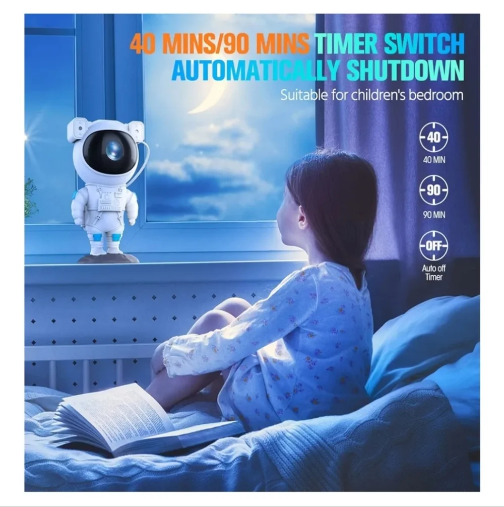 Night Light Astronaut Galaxy Star